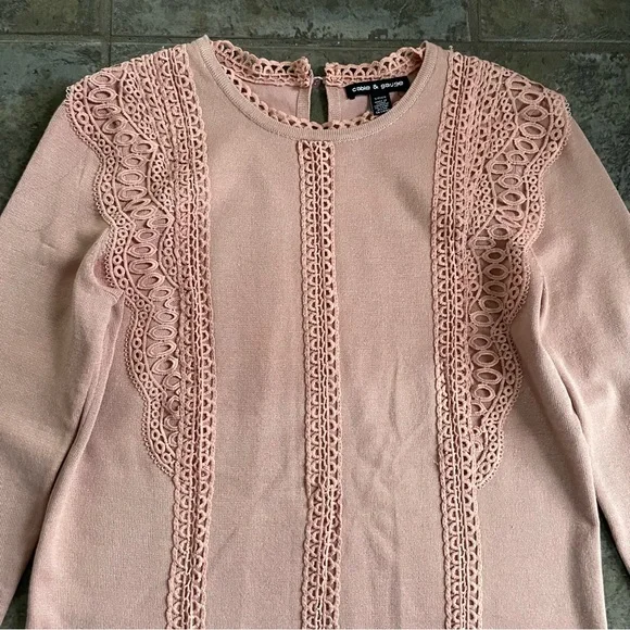 Cable & Gauge Women’s Blouse Shirt Top T-Shirt . Pink . Stylish . Size S . New - Picture 3 of 5